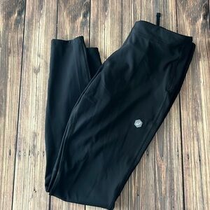 Asics D1 Black Running Workout Tights Leggings M